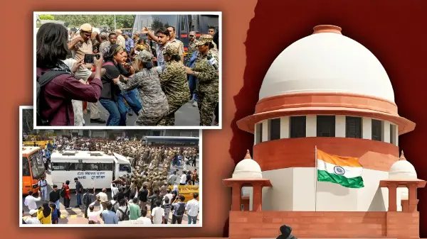 दिल्ली प्रदर्शन मामले में सुप्रीम कोर्ट का सरकार को नोटिस