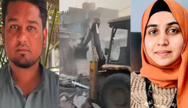 AIMIM पार्षद मतीन पटेल के घर-ऑफिस पर चला बुलडोजर