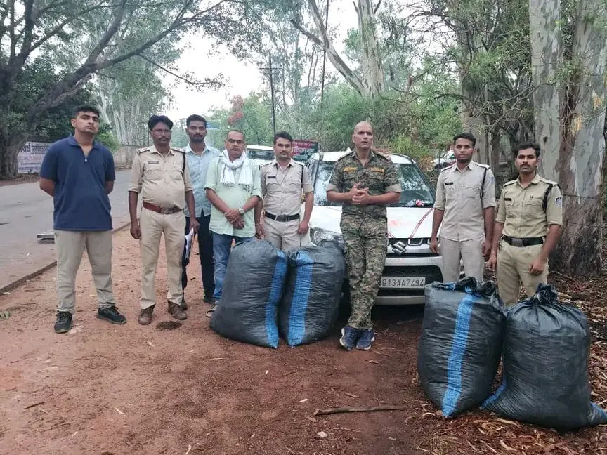 पुलिस की बड़ी सफलता एक  क्विंटल 27 किलो गांजा और कर जप्त 