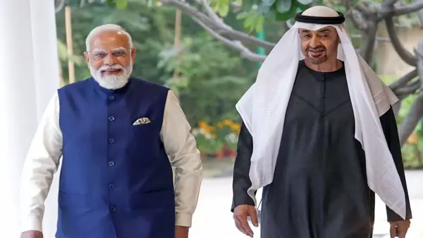 मोदी से UAE राष्ट्रपति की फोन पर बात