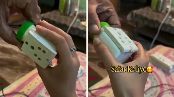 डिब्बी से बना पोर्टेबल सॉकेट हुआ वायरल
