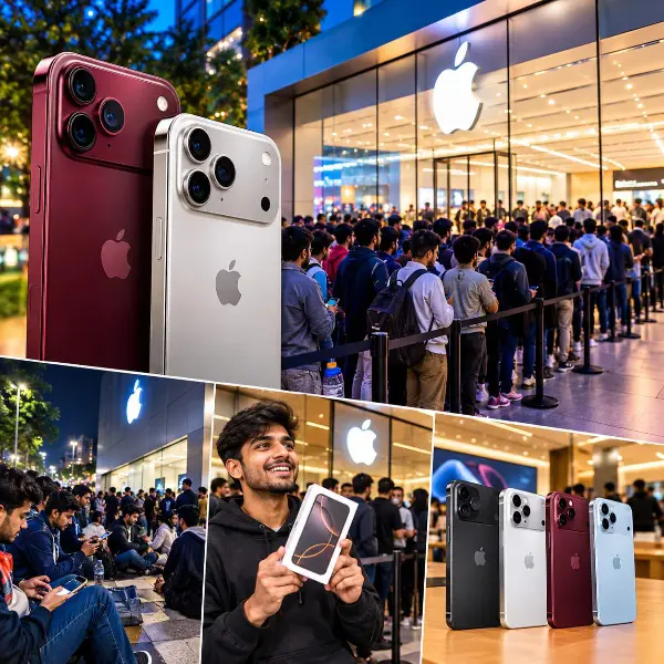 iPhone 18 Pro की पहली सेल का जबरदस्त क्रेज, Apple Stores के बाहर रात से लगी लंबी कतारें